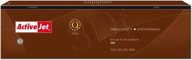 Taśma barwiąca Activejet A-OKI3410 (zamiennik OKI 9002308; Supreme; czarny)