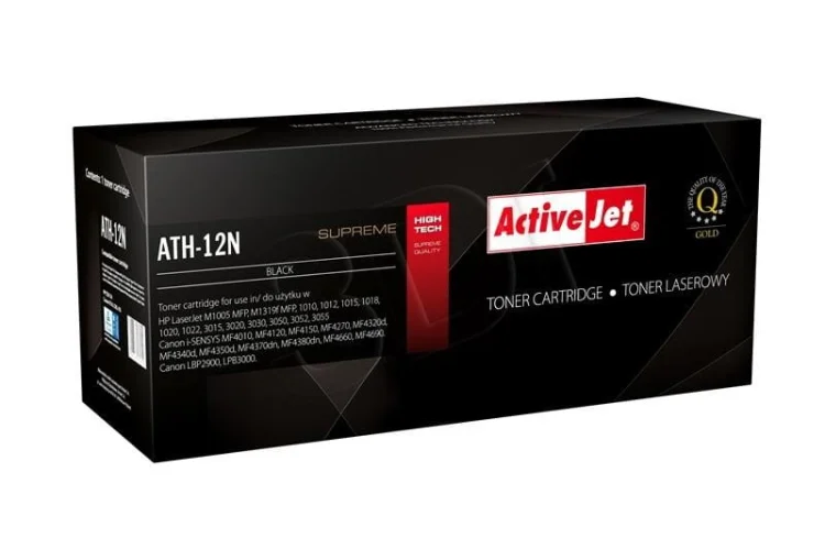 Toner Activejet ATH-12N (zamiennik HP 12A Q2612A, Canon FX-10, Canon CRG-703; Supreme; 2300 stron; czarny)