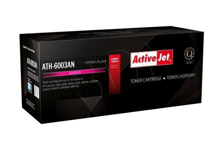 Toner Activejet ATH-6003AN (zamiennik HP 124A Q6003A, Canon CRG-707M; Premium; 2000 stron; czerwony)