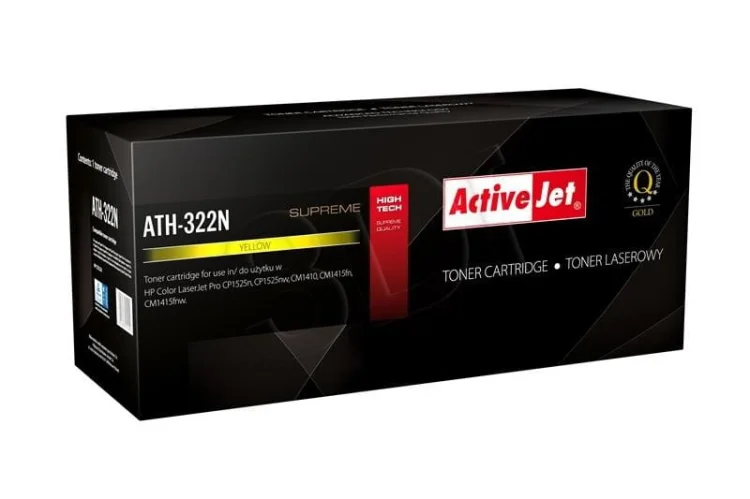 Toner Activejet ATH-322N (zamiennik HP 128A CE322A; Supreme; 1300 stron; żółty)