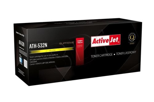 Toner Activejet ATH-532N (zamiennik HP 304A CC532A, Canon CRG-718Y; Supreme; 3200 stron; żółty)