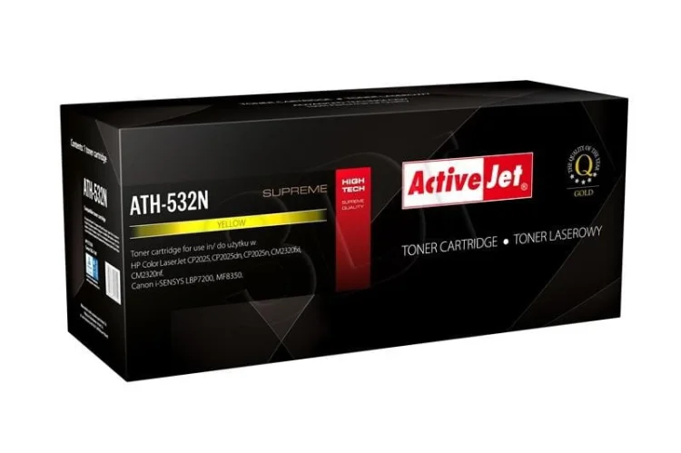 Toner Activejet ATH-532N (zamiennik HP 304A CC532A, Canon CRG-718Y; Supreme; 3200 stron; żółty)