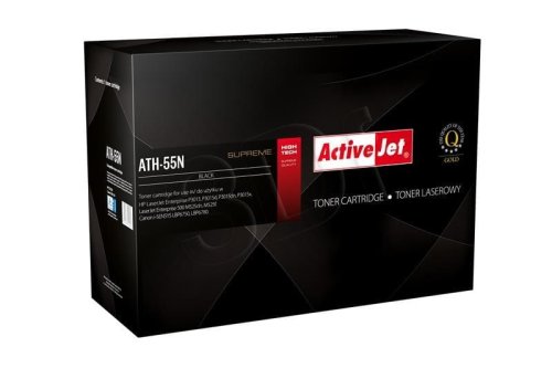 Toner Activejet ATH-55N (zamiennik HP 55A CE255A, Canon CRG-724; Supreme; 6000 stron; czarny)