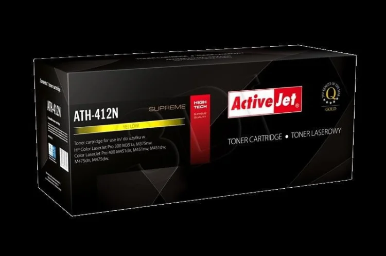 Toner Activejet ATH-412N (zamiennik HP 305A CE412A; Supreme; 2600 stron; żółty)