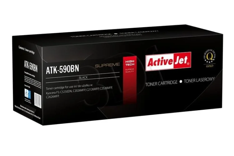 Toner Activejet ATK-590BN (zamiennik Kyocera TK-590BK; Supreme; 7000 stron; czarny)