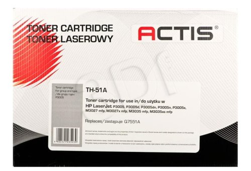 Toner ACTIS TH-51A (zamiennik HP 51A Q7551A; Standard; 6500 stron; czarny)