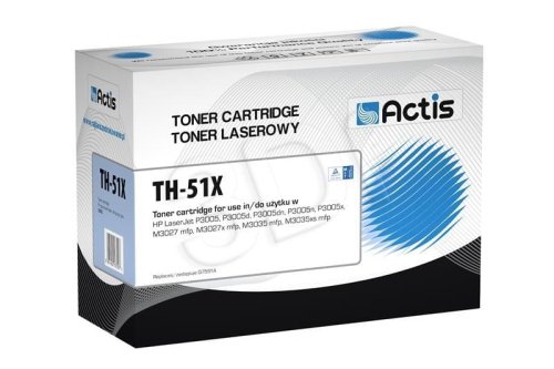 Toner ACTIS TH-51X (zamiennik HP 51X Q7551X; Standard; 13000 stron; czarny)