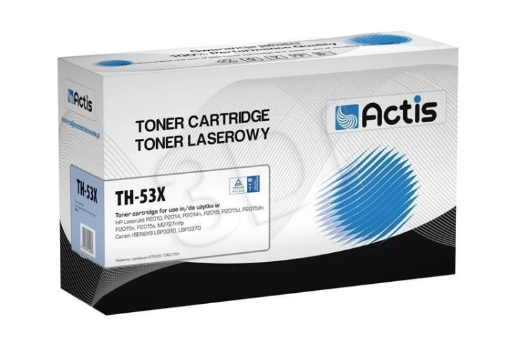 Toner ACTIS TH-53X (zamiennik HP 53X Q7553X, Canon CRG-715H; Standard; 7000 stron; czarny)
