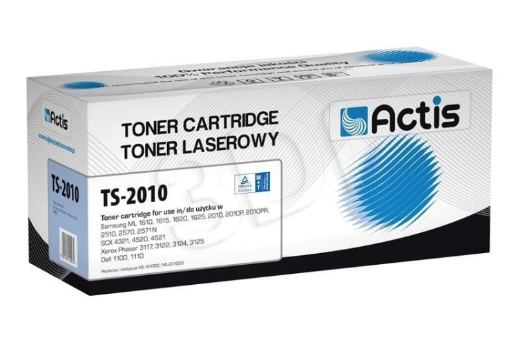 Toner Actis TS-2010A (zamiennik Samsung ML-1610D2/ ML-2010D3; Standard; 3000 stron; czarny)