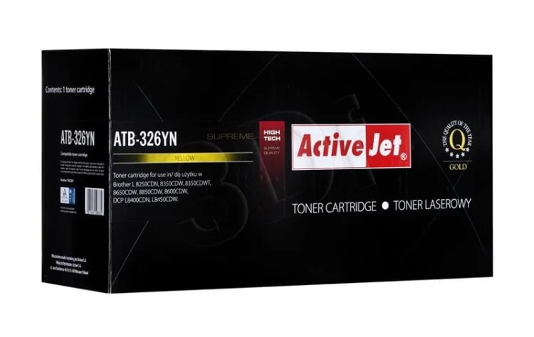 Toner Activejet ATB-326YN (zamiennik Brother TN-326Y; Supreme; 3500 stron; żółty)