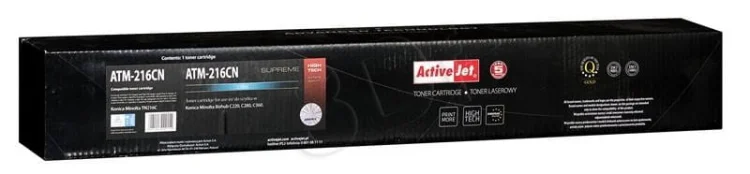 Toner Activejet ATM-216CN (zamiennik Konica Minolta TN216C; Supreme; 26000 stron; niebieski)