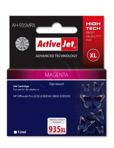 Tusz Activejet AH-935MRX (zamiennik HP 935XL C2P25AE; Premium; 12 ml; czerwony)