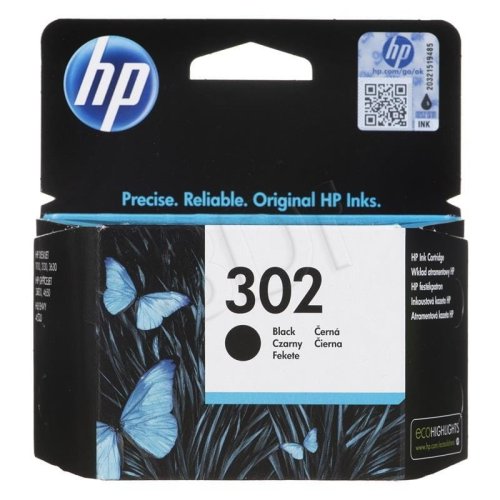 Tusz HP czarny HP 302, HP302=F6U66AE, 190 str.,3,5 ml