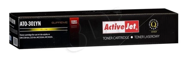 Toner Activejet ATO-301YN (zamiennik OKI 44973533; Supreme; 1500 stron; żółty)