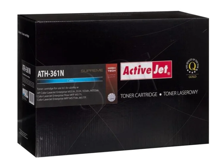 Toner Activejet ATH-361N (zamiennik HP 508A CF361A; Supreme; 5000 stron; niebieski)
