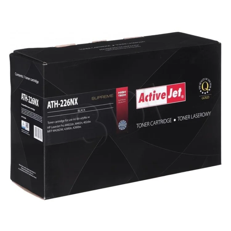 Toner Activejet ATH-226NX (zamiennik HP 226X CF226X; Supreme; 9000 stron; czarny)