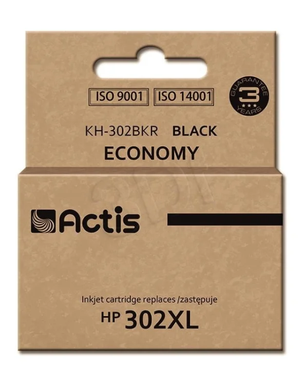 Tusz ACTIS KH-302BKR (zamiennik HP 302XL F6U68AE; Premium; 15 ml; czarny)