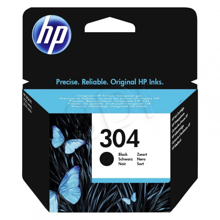 Tusz HP czarny HP 304, HP304=N9K06AE, 120 str.