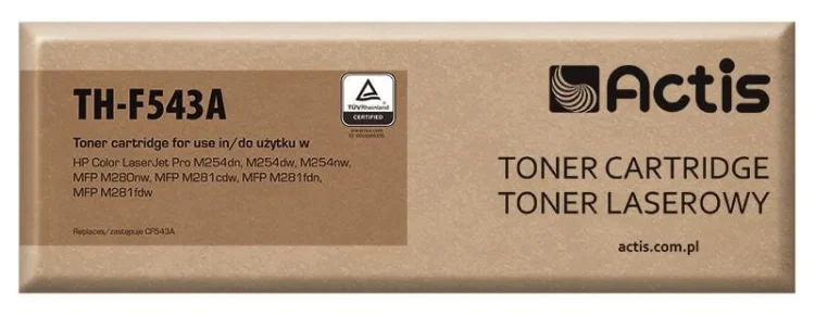 Toner ACTIS TH-F543A (zamiennik HP 203A CF543A; Standard; 1300 stron; czerwony)
