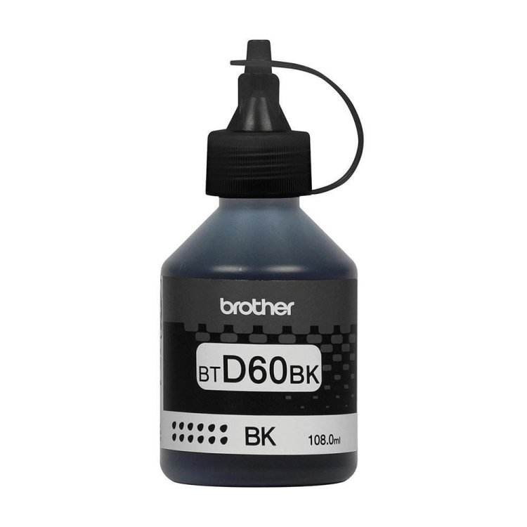 Tusz Brother czarny BTD60BK=BTD-60BK, 6500 str.,108 ml