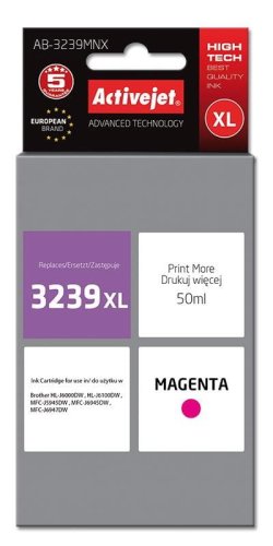 Activejet AB-3239MNX Tusz  (zamiennik Brother LC3239XL; Supreme; 50 ml; czerwony)