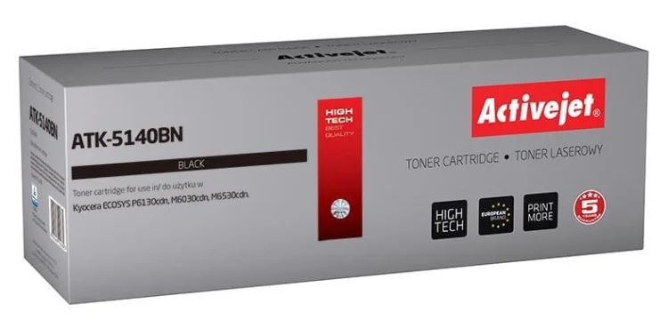 Toner Activejet ATK-5140BN (zamiennik Kyocera TK-5140K; Supreme; 7000 stron; czarny)