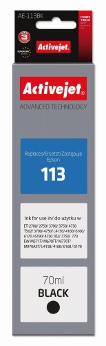 Tusz Activejet AE-113Bk (zamiennik Epson 113 C13T06B140; Supreme; 70ml; czarny)