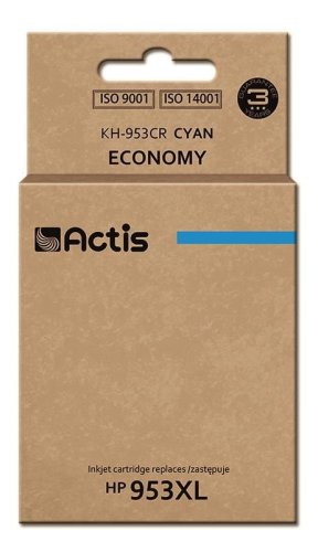 Tusz Actis KH-953CR (zamiennik HP 953XL F6U16AE; Standard; 25ml; niebieski) - Nowy Chip