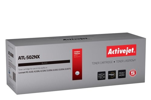 Toner Activejet ATL-502NX (zamiennik Lexmark 502X/50F2X00; Supreme; 10000 stron; czarny)