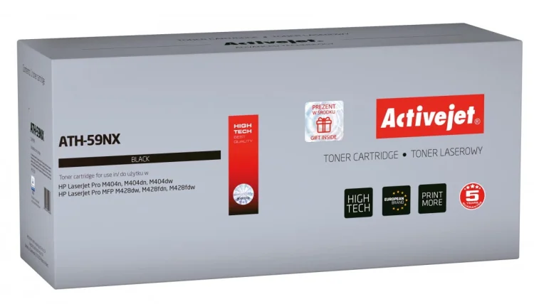 Toner Activejet ATH 59NX (Zamiennik HP 59X CF259X; Supreme; 10000 stron; czarny) Z chipem, Zalecamy wyłączenie aktualizacji oprogramowania drukarki, n