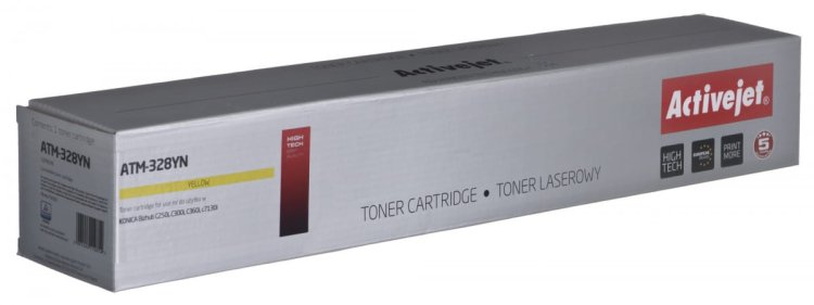 Toner Activejet ATM-328YN (zamiennik Konica Minolta TN328Y; Supreme; 28000 stron; żółty)
