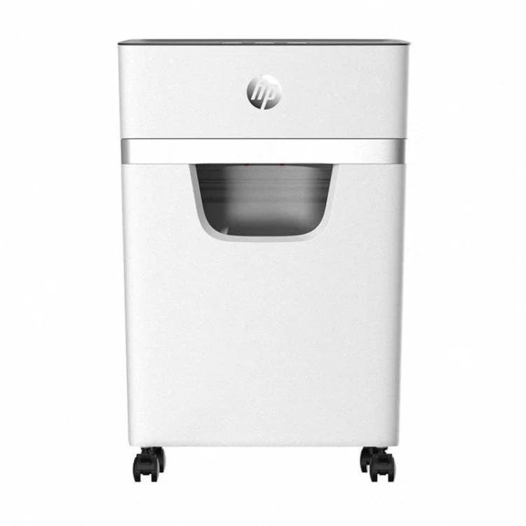 Niszczarka HP ONESHRED 10MC, mikrościnki, P-5, 10 kart., 20l, jasnoszara