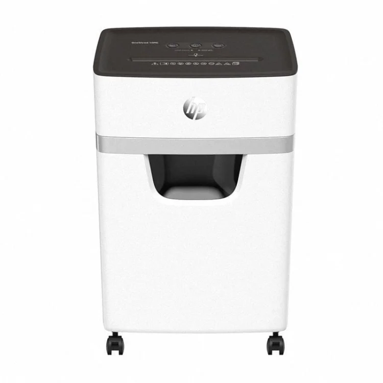 Niszczarka HP ONESHRED 10MC, mikrościnki, P-5, 10 kart., 20l, jasnoszara