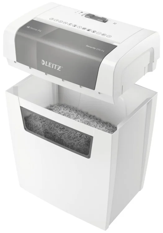 Niszczarka Leitz IQ Home, P4, 6 kartek, 15 l kosz