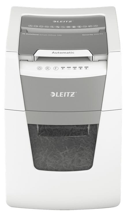 Niszczarka Leitz IQ AutoFeed 100, P4, 100 kartek, 34 l kosz