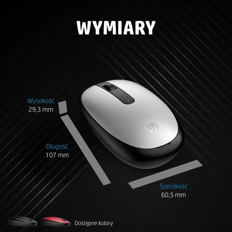 MYSZ optyczna HP 240 Lunar bezprzewodowa bluetooth 793F9AA Biała