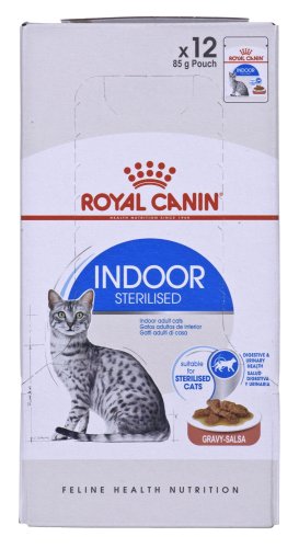 Royal Canin FHN Indoor w sosie - mokra karma dla kota dorosłego - 12x85g
