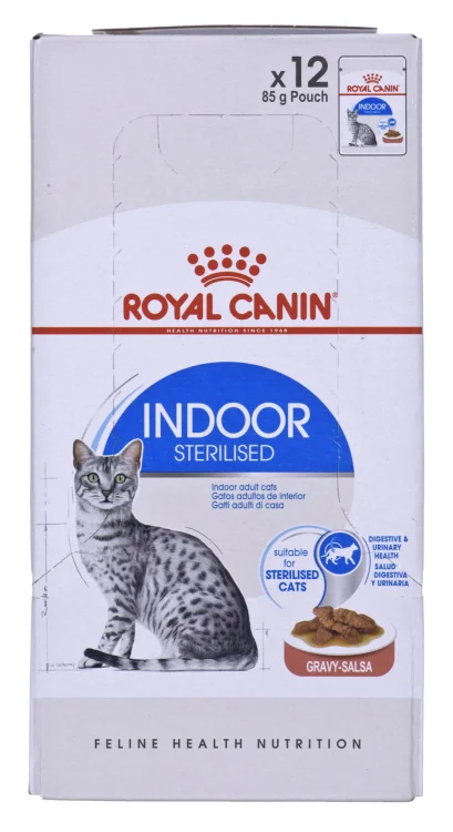 Royal Canin FHN Indoor w sosie - mokra karma dla kota dorosłego - 12x85g