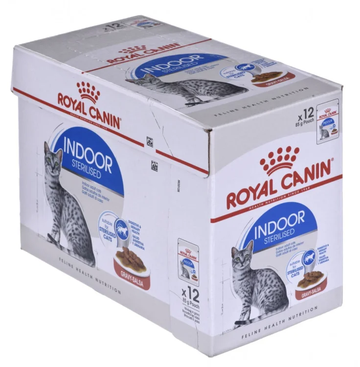 Royal Canin FHN Indoor w sosie - mokra karma dla kota dorosłego - 12x85g
