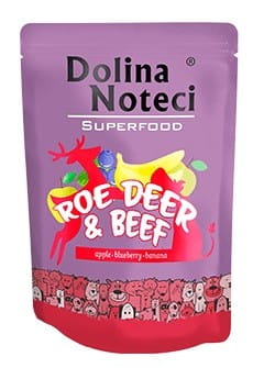 DOLINA NOTECI Superfood Sarna i Wołowina - mokra karma dla psa - 300 g