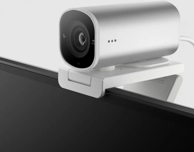 Kamera internetowa HP 960 695J6AA 4K Streaming USB Srebrna