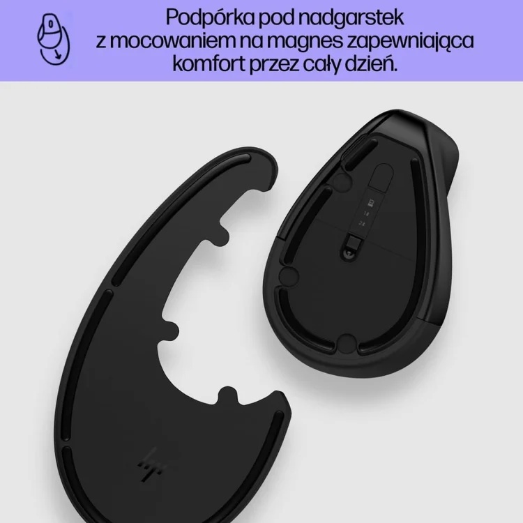 MYSZ optyczna HP 920 Ergo Vertical, bezprzewodowa 6H1A4AA Czarna
