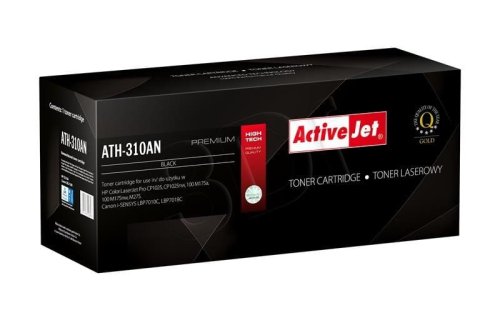 Toner Activejet ATH-310AN (zamiennik Canon, HP 126A CRG-729B, CE310A; Premium; 1200 stron; czarny)