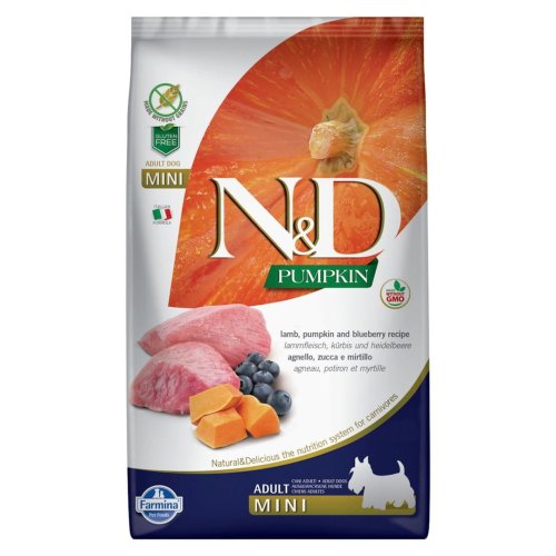 FARMINA N&D GF PUMPKIN LAMB&BLUEBERRY ADULT 7kg