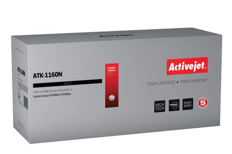 Toner Activejet ATK-1160N (zamiennik Kyocera TK-1160; Supreme; 7200 stron; czarny)