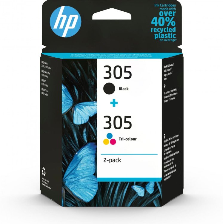 Hp Tusz czarny+kolor HP305= 6ZD17AE