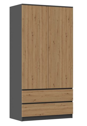 Szafa SS-90 90x50xH180 antracyt/artisan