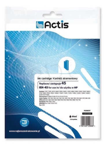 Tusz ACTIS KH-45 (zamiennik HP 45 51645A; Standard; 44 ml; czarny)