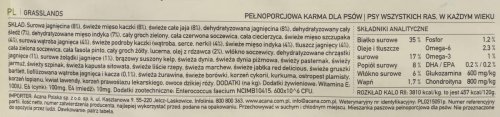 ACANA Regionals Grasslands Dog - sucha karma dla psa - 11,4kg