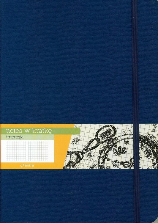 Notes B5 Kratka Impresja Granatowy ANTRA